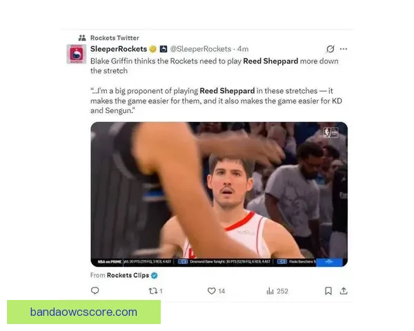 谢泼德关键抛投加助攻创新高贡献23分14助攻 休媒称或已找到控卫答案